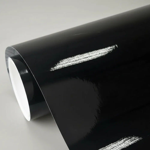 Rollo Vinil Adhesivo Negro Brillante Multiusos 150x200cm Negro