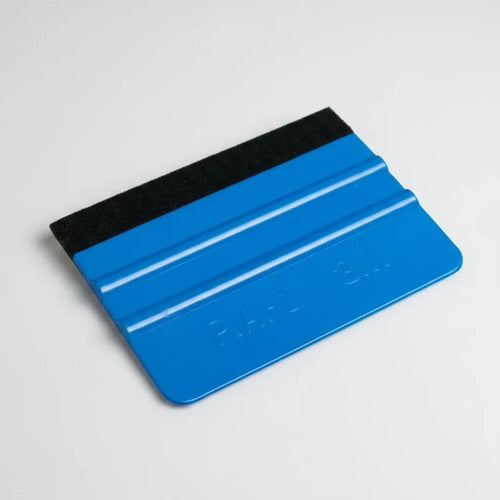 Squeegee Aplicador de Vinil 3M Azul con Felpa - Paquete de 100 piezas