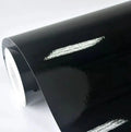 Vinil Negro Brillante Antiburbujas 152 cm x 1 metro