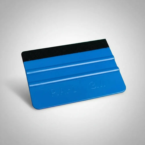 3 Espátula Aplicadora De Vinil Pleca Squeegee Cuña Rasero Azul