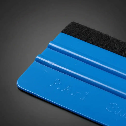 Squeegee Aplicador de Vinil 3M Azul con Felpa - Paquete de 100 piezas