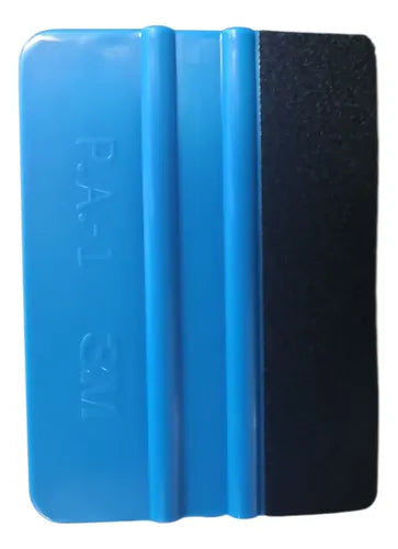 Squeegee Aplicador de Vinil 3M Azul con Felpa - Paquete de 30 piezas