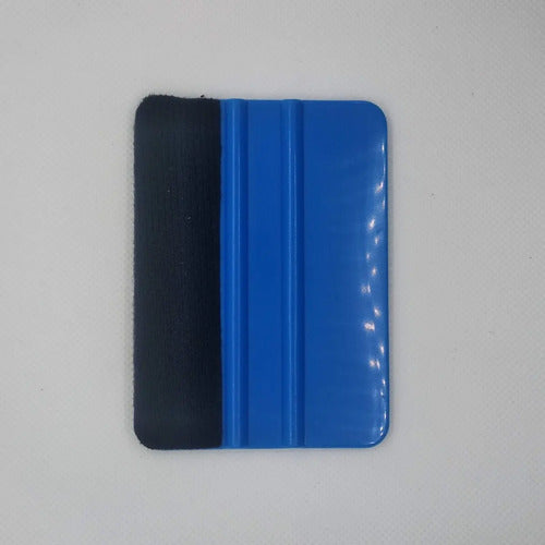 Squeegee Aplicador de Vinil 3M Azul con Felpa - Paquete de 100 piezas