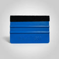 Squeegee Aplicador de Vinil Azul con Fieltro - Paquete de 20 piezas