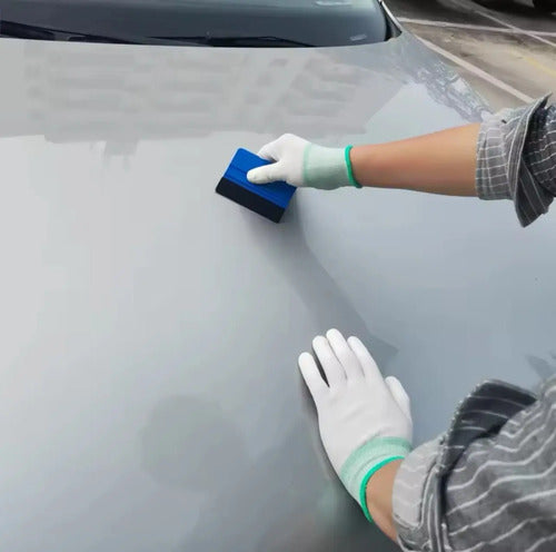 Par De Guantes Para Instalar Vinil Wraps Fibra Carbono  Blanco